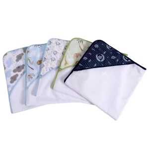 KIT 2 TOALHAS DE BANHO BEBE ENXOVAL BABY ESTAMPINHAS DESENHO ATOALHADO PREMIUM