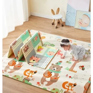 TAPETE TATAME INFANTÍL 200cmx180cm x7mm Bebê Dupla Face Emborrachado