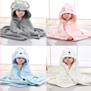 Toalha De Banho Com Capuz  Bebê Criança dos 03 meses ao 04 anos de idade Macio Super Absorvente Ref: YB-006