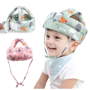 Chapéu De Proteção Anti-Colisão Capacete De Segurança Ajustável Para Bebês - Envio Rápido!