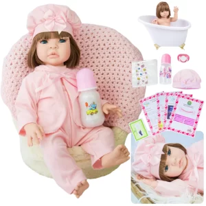 Boneca Bebê Reborn Silicone Bebe Barata Realista 100% Vinil siliconado +  itens