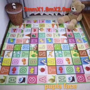 Tapete de Atividades Dupla Face 200cmx180cm Infantil Emborrachado Educativo bebê crianças
