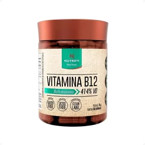 Vitamina B12 Metilcobalamina 414% 60caps Nutrify Original Vegana Zero Açúcar Glúten