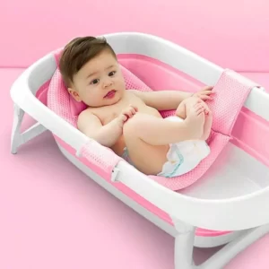 Rede de banho para bebês recém nascido suporte reclinável Antiderrapante rede protetora banheira