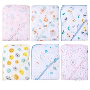 Toalha de Banho com Capuz para Bebê OU Kit de Toalhas com 2, 3 ou 4