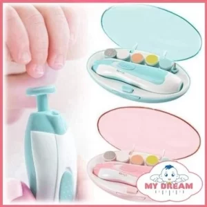 Lixa de Unha Elétrico Aparador Cortador Para Bebê Infantil Rosa/Azul