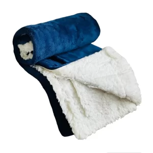 Cobertor bebe dupla face tecido plush e pelo carneirinho antialérgico