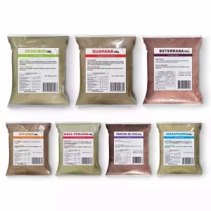 Gengibre Guaraná Catuaba Marapuama Maca Peruana Beterraba Farinha de Uva (Vigora e Treino) 100g