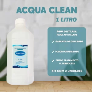 Kit 2 Aguas destiladas 1 litro para autoclave cpap Laboratório