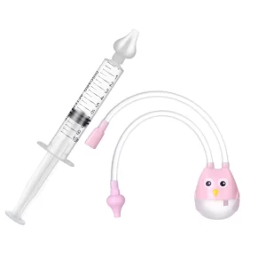 Kit 1 Seringa E 1 Aspirador Lavagem e Limpeza Nasal Bebês