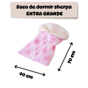 saco de dormir casulo EXG pra bebe SHERPA com ziper, enxoval, frio, nenê