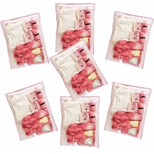 Kit 7 Saquinhos Maternidade Organizador Mala Bebê 27x33 Cm MALA/VIAGEM/ROUPA SECA e MOLHADA