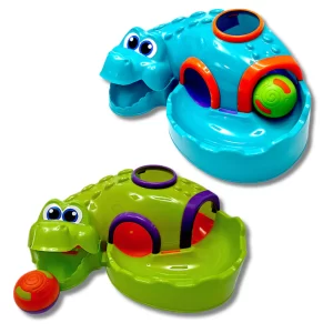 Brinquedo Educativo Didático para Bebê e Criança Croco Ball Jacaré Desenvolve Brincando Estimulo Sensorial Motor