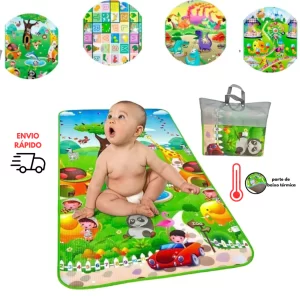 Tapete de Atividades Térmico Infantil Bebê Gigante Tatame Criança