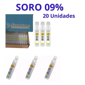 Soro Fisiológico 0,9% 10ml Estéril C/20 Flaconetes