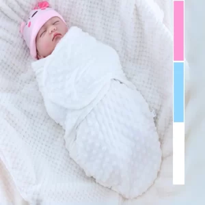 Saco de Dormir Bebe Cueiro Dupla Face Com Sherpa e Softbolha