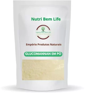 Glucomannan em Pó 100% Puro - (Glucomanano em Pó - Glucomanan - Raiz de Konjac)