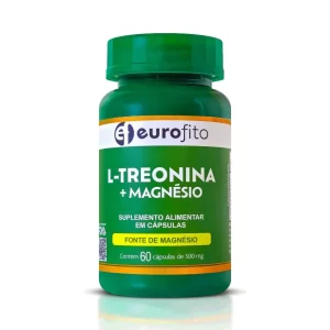 Treonato Magnésio 500mg 60 Cápsulas Suplemento Eurofito