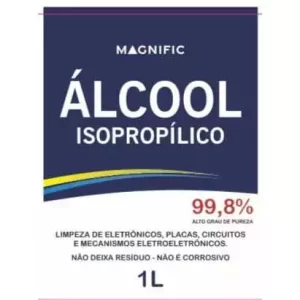 Álcool Isopropilico Puro 99,8% 1 Litro Limpador