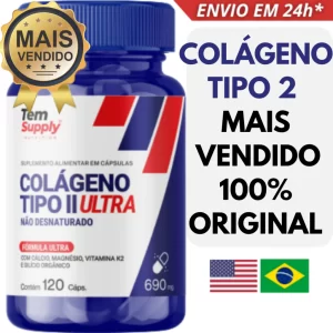 Colageno Tipo 2 Premium 40mg Fórmula ULTRA 120 Cáps