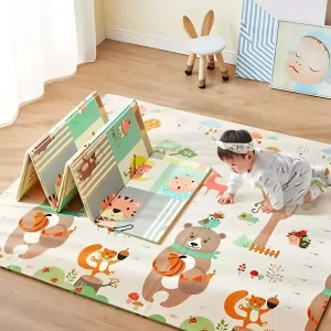 Tapete Atividade Bebê Térmico Dobrável 200x150cm 180x120cm Impermeável Dupla Face Emborrachado