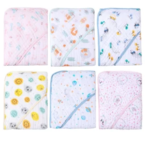 Toalha de Banho Fralda Soft com Capuz para Bebê  OU  Kit com 2, 3 ou 4 Toalhas