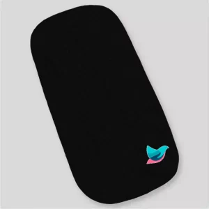 Colchao oval para moises Preto liso - Colchonete Oval para carrinho de bebe preto