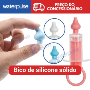?Waterpulse?Seringa De Bebê Aspirador Nasal De Silicone Ponta Anti-Retorno