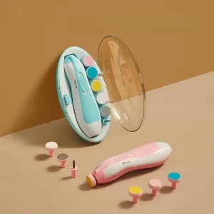 Lixa de Unha Elétrico Aparador Cortador Para Bebê Infantil Com Estojo ES