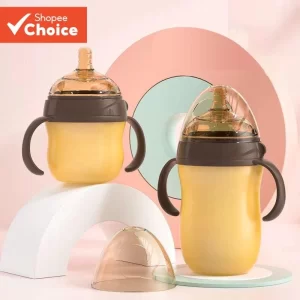 0-36 Meses Bebê Nano Prata Silicone Garrafa De Água Com Alça Copo 150ml/250ml/Para Bebês Um