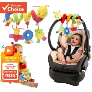 Lagarta De Pelúcia Brinquedo Bebê De 0-3 Anos De Idade