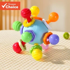 Mordedor Seguro para Bebê em Silicone – 1 Peça, Cor Aleatória