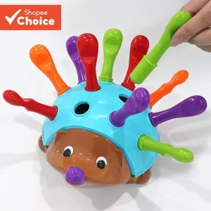 Brinquedo Educacional Do Bebê Ouriço Para O Presente De Natal Treinamento Da Coordenação Mão-Olho