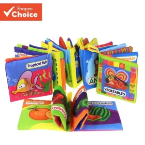 Livros de Pano Macio para Bebês Rattles Carrinho de Passeio Recém-Nascido Brinquedos Educativos