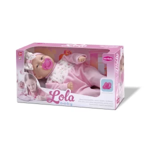 Boneca Lola Baby Com Chupeta Rosa Menina Brinquedo Infantil Bebê