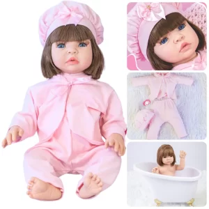 Boneca Bebê Reborn Silicone Bebe Promoção Realista 100% Vinil Siliconado