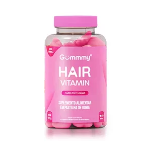 Gummy Hair Vitamin Cabelos E Unhas Sabor Tutti-Frutti 60 Pastilhas De Goma