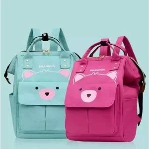 Mochila Maternidade  gatinho Bolsa Mamãe Bebê Multifunção Moderna Reforçada