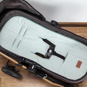 Capa De Carrinho E Moisés Xadrez 100% Algodão - 01 Peça