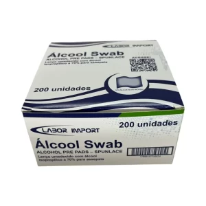 Alcool Swab 70% Saches Lenço Umedecido caixa c/200 Labor