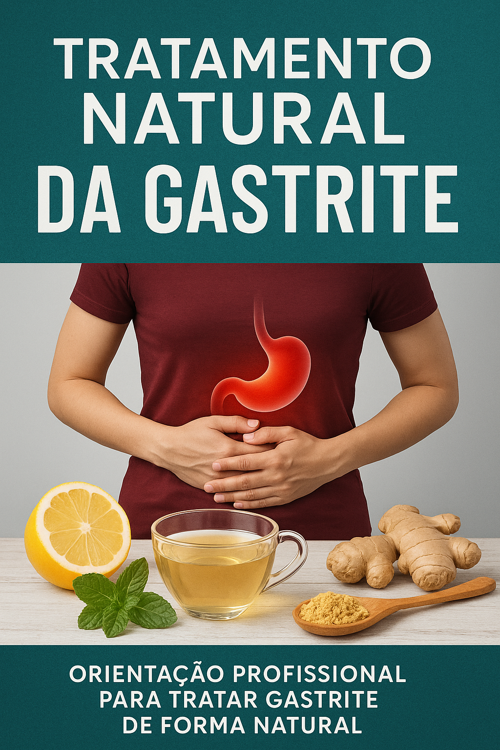 Capa do eBook Tratamento Natural da Gastrite