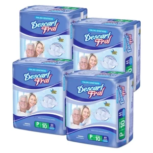 Fralda Geriátrica Descart Fral Mini Kit c/ 4