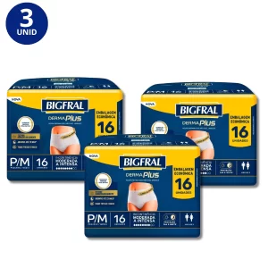 Kit 3x Bigfral Derma Plus Roupa Íntima