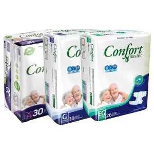 Fralda Geriátrica Noturna Confort Master Descartável Adulto M G EG Escolha o Tamanho Desejado