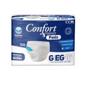kit 2 pacote Fralda Descartavel Geriatrica Adulto Confort Master Pants Incontinência Severa G/EG 16 Unidades