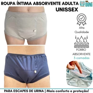Roupa Íntima Adulta Geriátrica Escape Vazamento Urina Xixi Pós Parto Gravidez Cirurgia Próstata