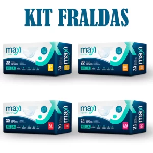 Kit 1-3 Fralda Geriatrica Maxi Confort Pacote Economico