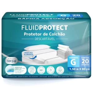FLUID PROTECT Protetor de Colchão Descartável (150 cm x 80 cm)