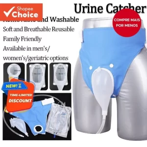 Saco De Urina Para Incontinência , Uso Acamado , Coleta Drenagem Hermético , Coletor Mictório De Silicone Líquido