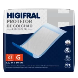 Protetor Colchão Lençol Descartável Geriatrico Higifral